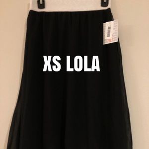 XS LOLA PURE BLACK SKIRT BRAND NEW WITH TAGS